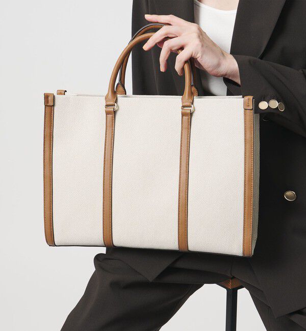 UNITED ARROWS「キャンバスコンビ スクエア トートバッグ」|トートバッグ|MD.BROWN