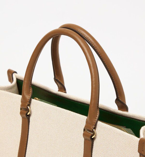 UNITED ARROWS「キャンバスコンビ スクエア トートバッグ」|トートバッグ|