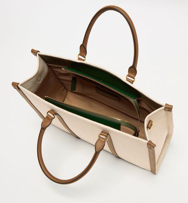 UNITED ARROWS「キャンバスコンビ スクエア トートバッグ」|トートバッグ|