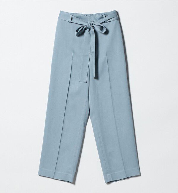 UNITED ARROWS「スラブ リボン テーパードパンツ」|スラックス|LT.BLUE