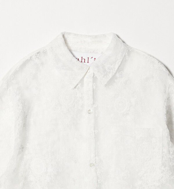 UNITED ARROWS「＜dahl&rsquo;ia＞8分袖 シアーシャツ」|Tシャツ・カットソー|