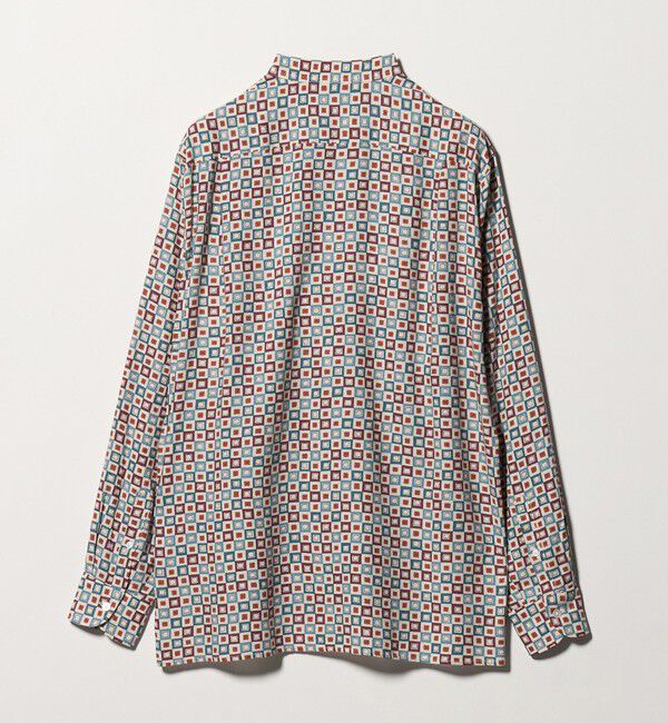 UNITED ARROWS「ジオメトリック プリント バンドカラーシャツ」|シャツ・ブラウス|