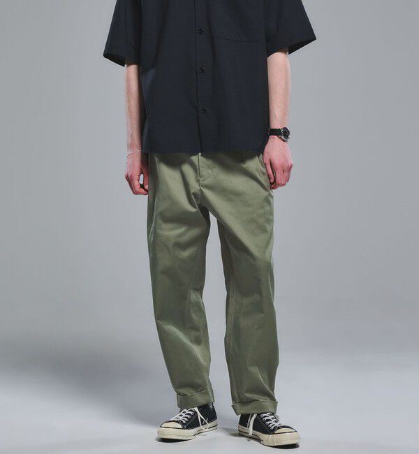 UNITED ARROWS green label relaxing「【別注】【WEB限定】＜3/2 WORKS＞GLR 2プリーツ チノパンツ」|チノ|