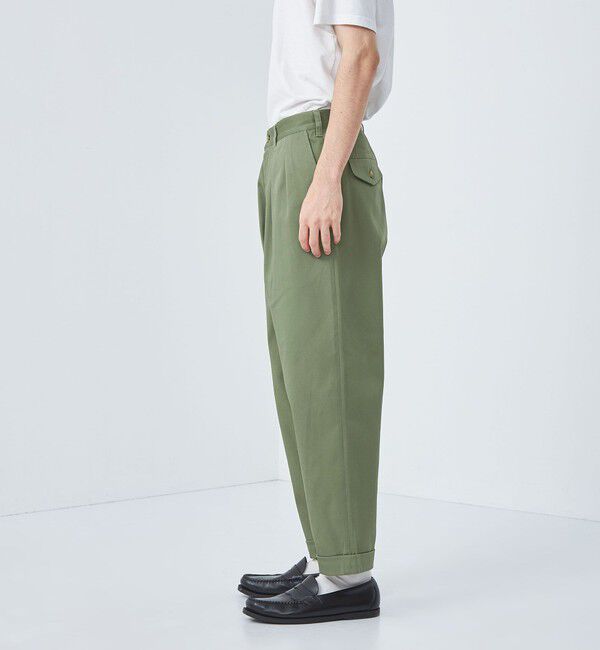 UNITED ARROWS green label relaxing「【別注】【WEB限定】＜3/2 WORKS＞GLR 2プリーツ チノパンツ」|チノ|