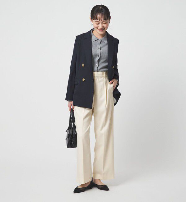 UNITED ARROWS green label relaxing「［size SHORT/TALLあり］Daily Chic カバー ワイド パンツ」|スラックス|