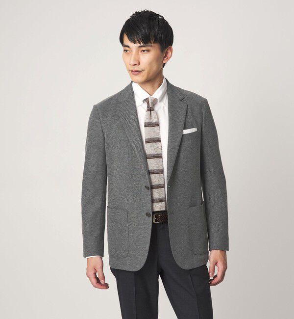 UNITED ARROWS green label relaxing「ECOPET(R) ハニカムジャージ 2B ジャケット -ウォッシャブル-」|テーラードジャケット|