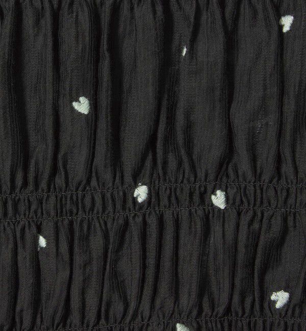 EMMEL REFINES「＜EMMEL REFINES＞EM ハートシシュウ シャーリング ブラウス」|シャツ・ブラウス|