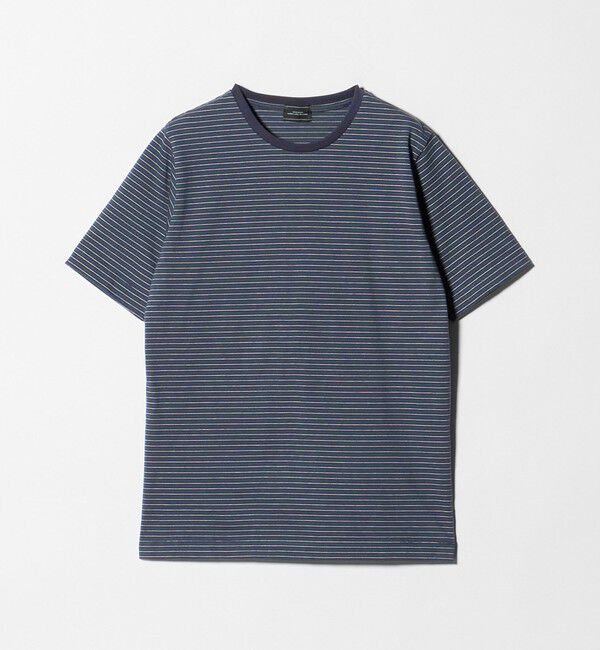 UNITED ARROWS green label relaxing「LONG FIBER COTTON ボーダー クルーネック 半袖 Tシャツ」|Tシャツ・カットソー|
