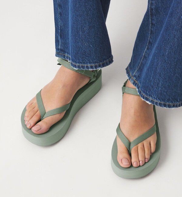 UNITED ARROWS green label relaxing「＜TEVA＞フラットフォーム サンダル スリム」|サンダル|