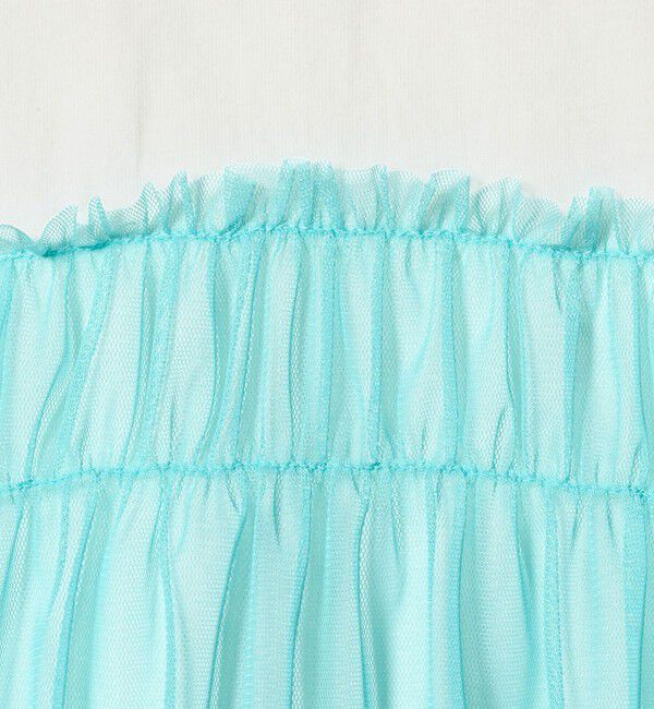 UNITED ARROWS green label relaxing「【スタメンシリーズ】チュールドッキング Tシャツ / キッズ  100cm-160cm UVカット 接触冷感  吸水速乾」|Tシャツ・カットソー|