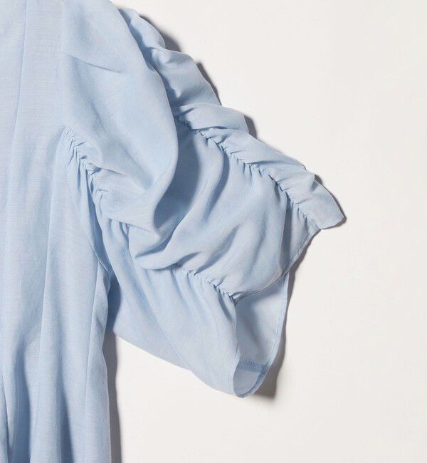 EMMEL REFINES「＜EMMEL REFINES＞EM パネルキリカエ ソデギャザー ブラウス」|シャツ・ブラウス|