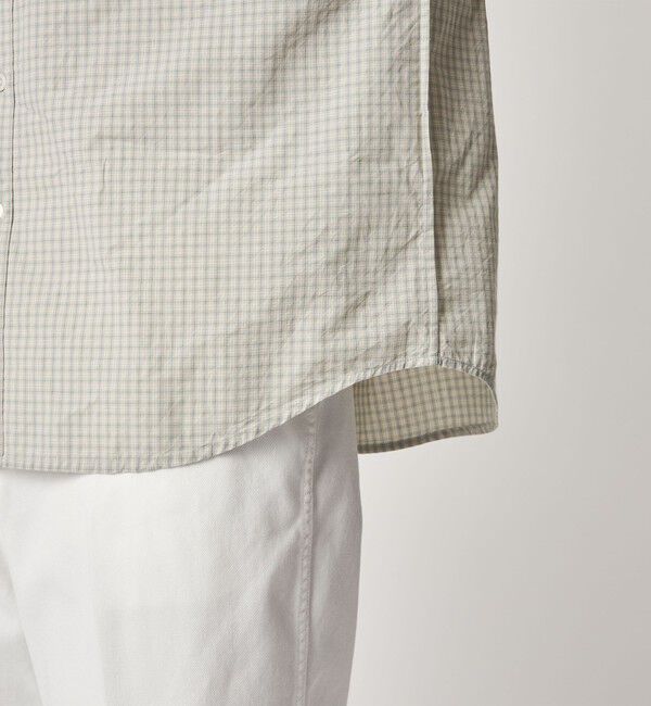 STEVEN ALAN「＜Steven Alan＞ オーガニックコットン マイクロチェック リバースシーム シャツ LOOSE」|シャツ・ブラウス|
