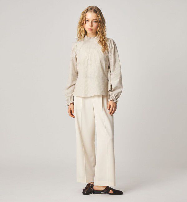 STEVEN ALAN「＜Steven Alan＞コットン バックオープン フリル ブラウス」|シャツ・ブラウス|