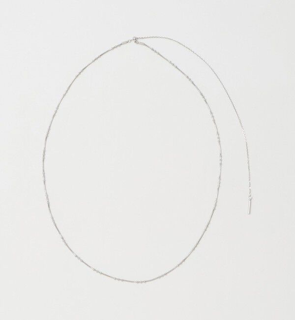 BEAUTY&YOUTH UNITED ARROWS「メタル チェーン スライダー ネックレス」|ネックレス|SILVER