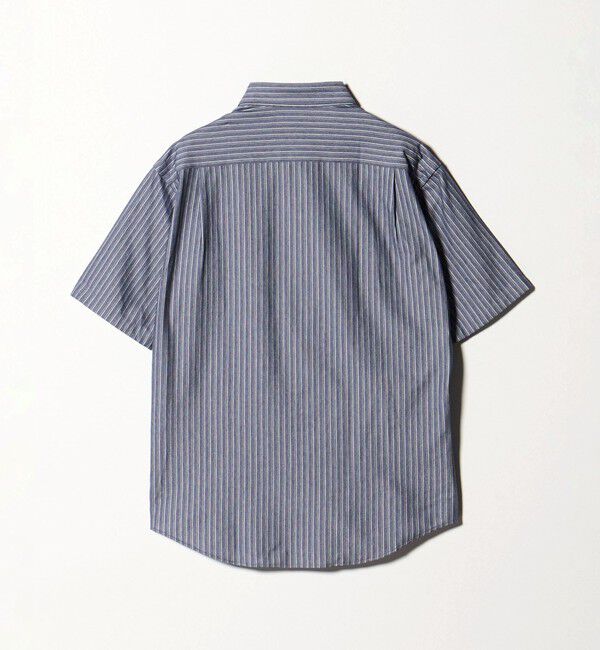 BEAUTY&YOUTH UNITED ARROWS「クイック ストレッチ ストライプ シャンブレー ボタンダウン 半袖シャツ SLIM型 吸水速乾機能付き」|シャツ・ブラウス|