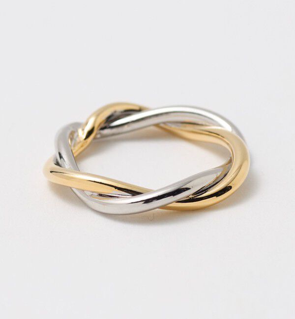 BEAUTY&YOUTH UNITED ARROWS「ミックスカラー クロス リング」|リング|