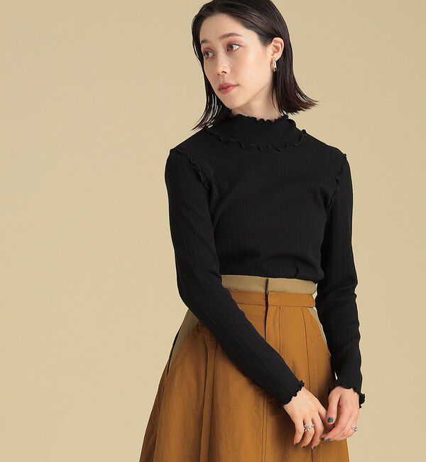 Ray BEAMS 「ランダム リブ メロー ハイネック カットソー」|Tシャツ・カットソー|