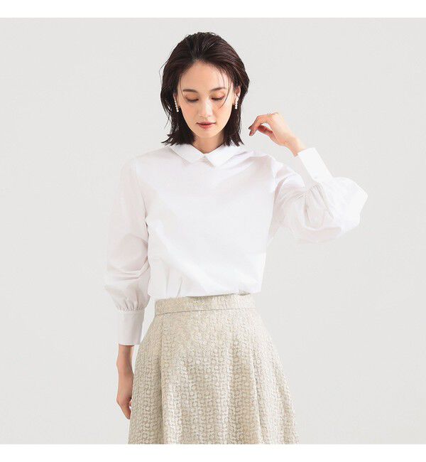 Demi-Luxe BEAMS 「グログラン カラー ブラウス」|シャツ・ブラウス|