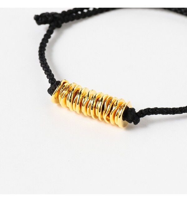 Ray BEAMS 「XOLO JEWELRY / Piece Silk Code ブレスレット GOLD」|ブレスレット・バングル|