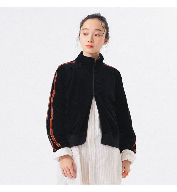 BEAMSBOY「ベロア ライナー フルジップ」|Tシャツ・カットソー|BLACK