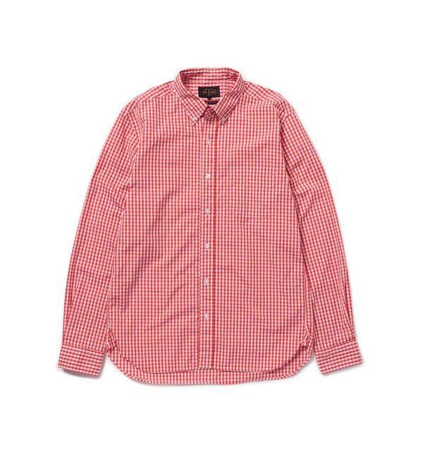 BEAMS PLUS「BEAMS PLUS / ブロード ギンガムチェック ボタンダウンシャツ」|シャツ・ブラウス|