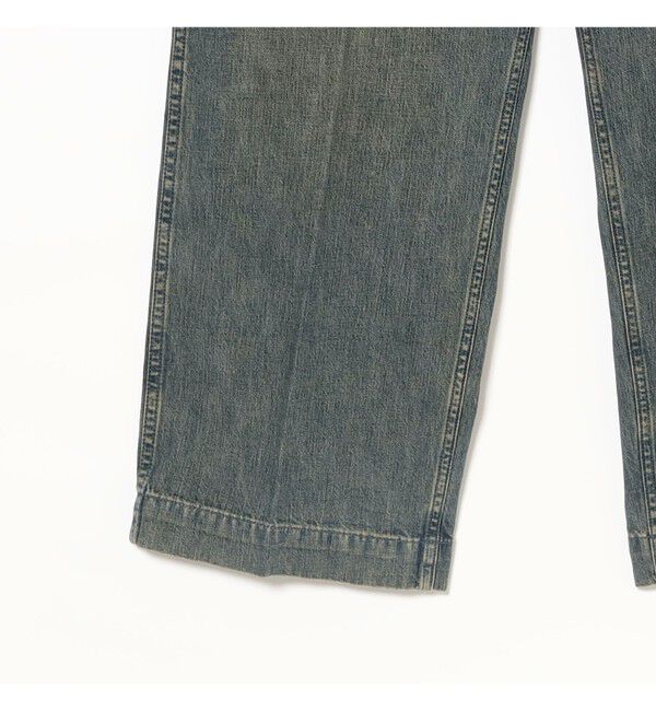 BEAMS PLUS「ダブルダイ デニム ミリタリー トラウザーズ」|チノ|