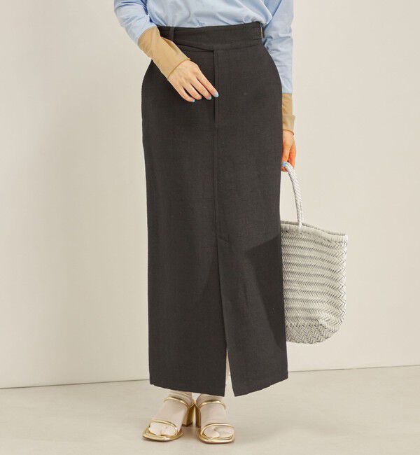 SHIPS for women「MANTECO 麻混 タイト ロング スカート◇」|スカート|