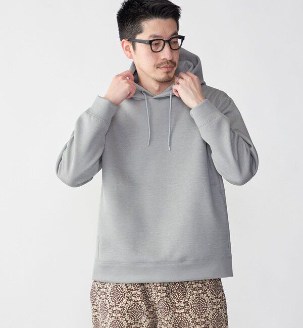 SHIPS「SHIPS: ハイゲージ ミラノリブ ポンチ パーカ」|パーカー|グレー