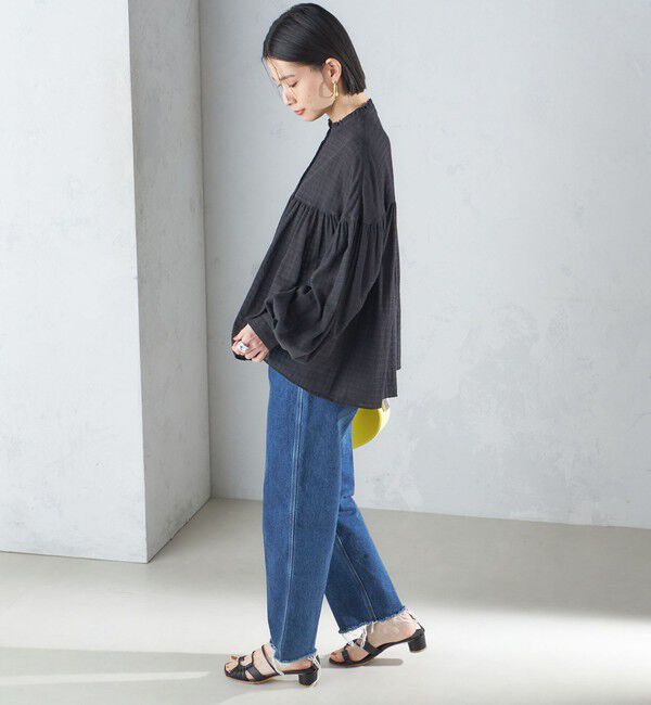 SHIPS for women「〈洗濯機可能〉スタンドフリル ボリューム ブラウス 24SS ◇」|シャツ・ブラウス|