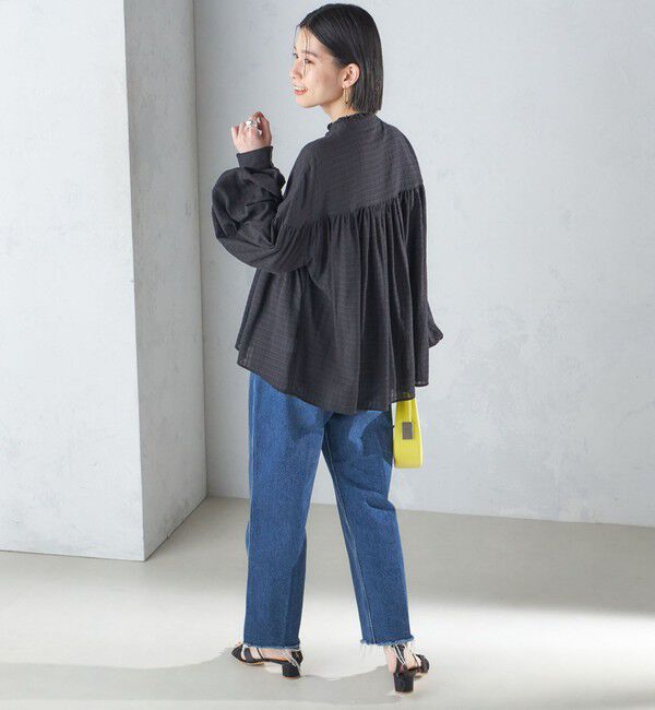 SHIPS for women「〈洗濯機可能〉スタンドフリル ボリューム ブラウス 24SS ◇」|シャツ・ブラウス|