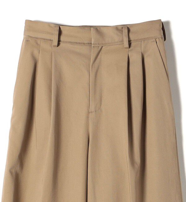 SHIPS for women「〈手洗い可能〉ハイカウント ツイル チノ タック パンツ 24SS ◇」|チノ|