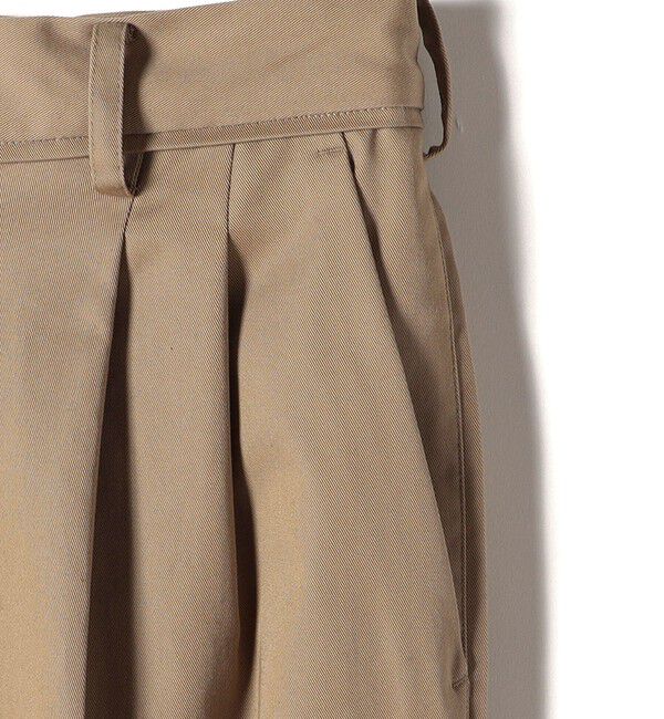 SHIPS for women「〈手洗い可能〉ハイカウント ツイル チノ タック パンツ 24SS ◇」|チノ|