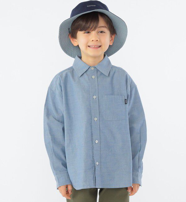 SHIPS KIDS「SHIPS KIDS:100～130cm / ボタンダウン リラックス 長袖 シャツ」|シャツ・ブラウス|