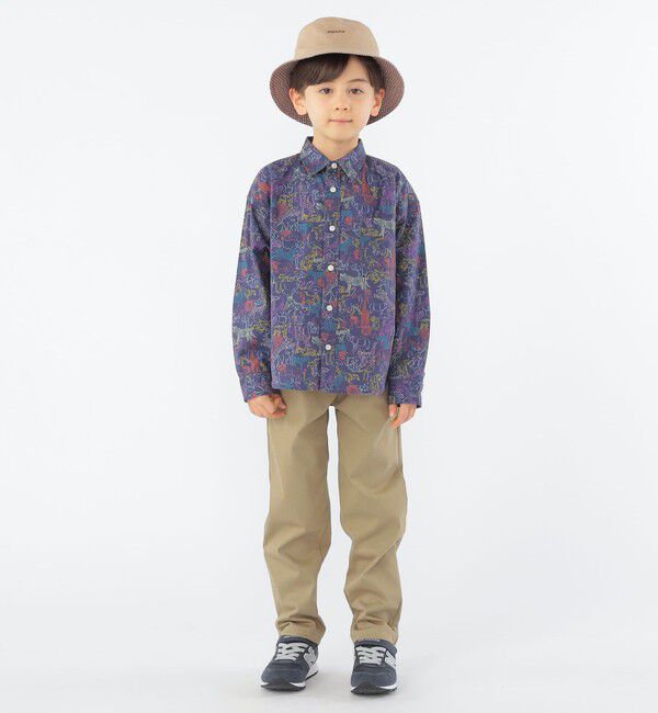 SHIPS KIDS「SHIPS KIDS:100～130cm / ボタンダウン リラックス 長袖 シャツ」|シャツ・ブラウス|
