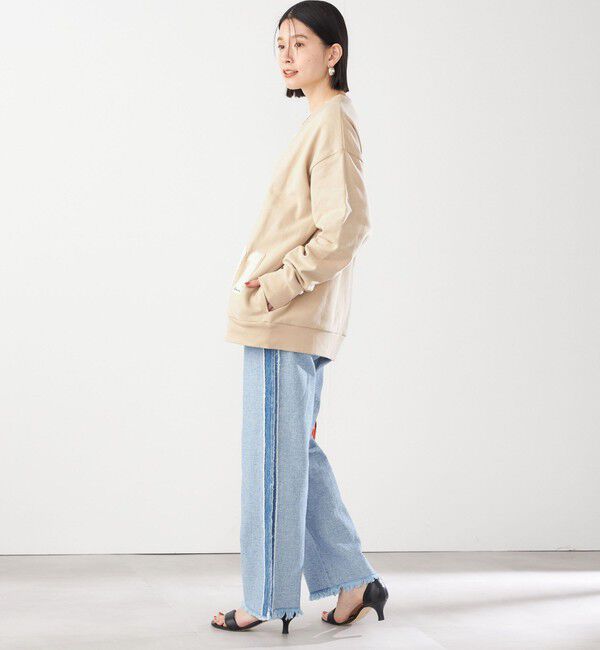 SHIPS for women「【SHIPS別注】81BRANCA:〈洗濯機可能〉レタード スウェット カーディガン」|カーディガン|