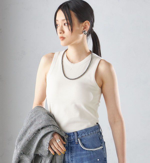 SHIPS for women「〈手洗い可能〉カップ付き リブ タンクトップ◇」|インナー|