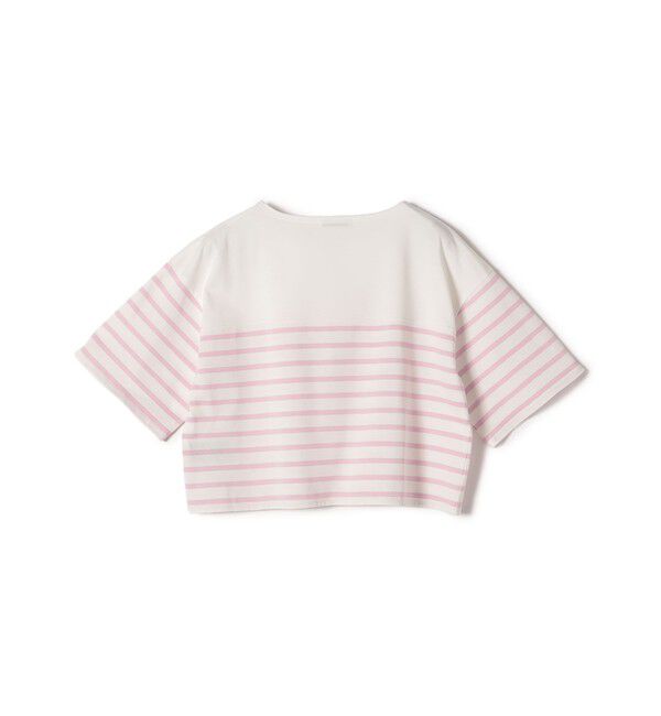 SHIPS for women「〈手洗い可能〉オーガニック 綿 ボーダー ショート スリーブ」|Tシャツ・カットソー|