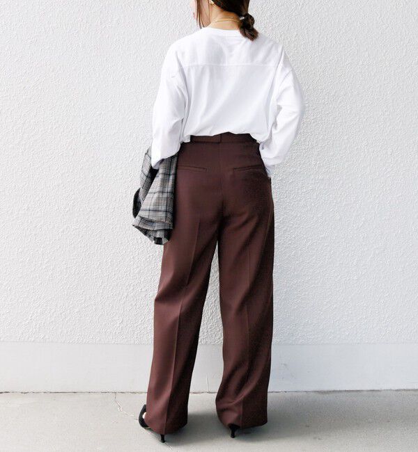 SHIPS for women「ウエスト ベルト デザイン セミワイド パンツ」|その他|