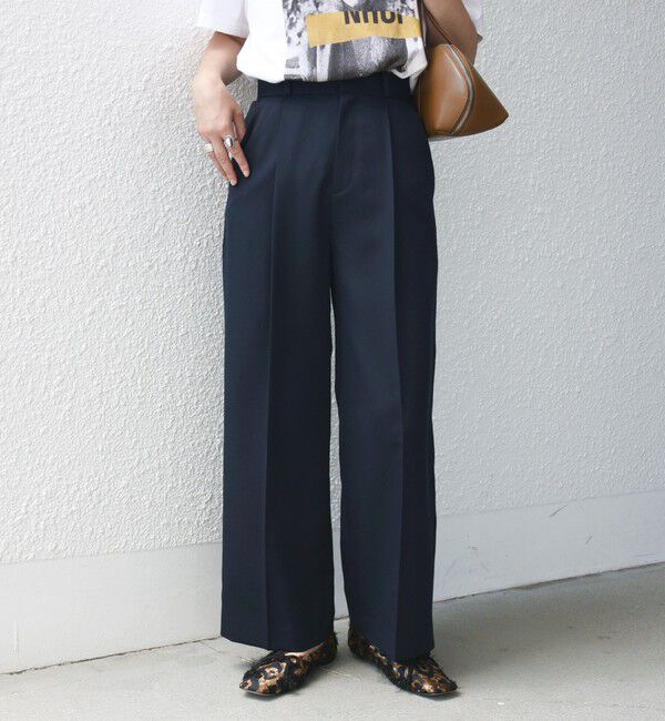 SHIPS for women「ウエスト ベルト デザイン セミワイド パンツ」|その他|