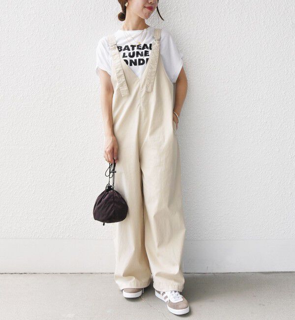 SHIPS for women「〈洗濯機可能〉ミリタリー 裾 ドロスト オールインワン」|オールインワン|