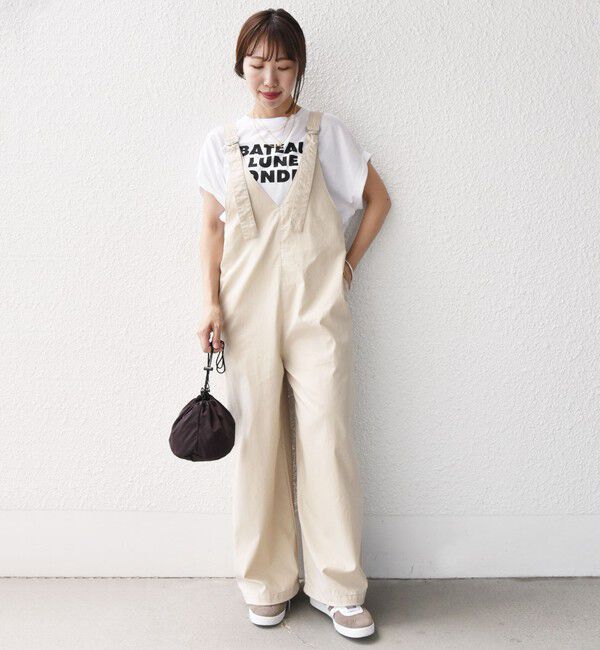 SHIPS for women「〈洗濯機可能〉ミリタリー 裾 ドロスト オールインワン」|オールインワン|