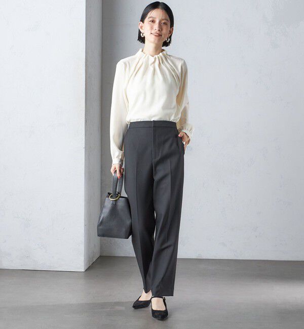 SHIPS for women「〈手洗い可能〉裏起毛 スリム テーパード パンツ」|その他|