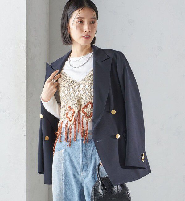 SHIPS for women「LOGAN KNITTING MILLS:〈手洗い可能〉モール ビスチェ」|ニット・セーター|