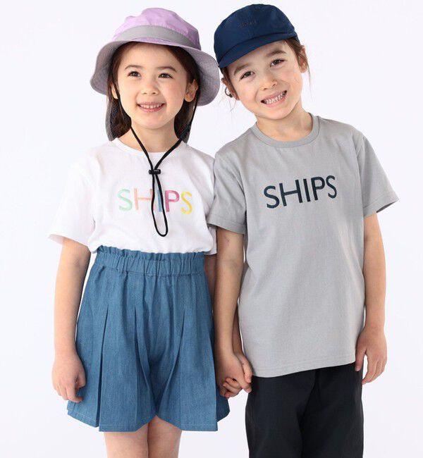 SHIPS KIDS「SHIPS KIDS:100～130cm / SHIPS ロゴ TEE」|Tシャツ・カットソー|
