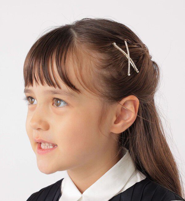 SHIPS KIDS「SHIPS KIDS:クロス パール モチーフ ヘアピン セット」|その他|