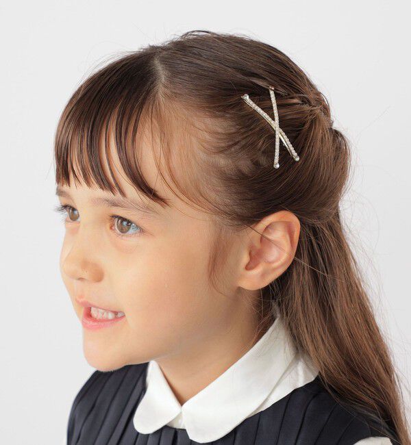 SHIPS KIDS「SHIPS KIDS:クロス パール モチーフ ヘアピン セット」|その他|