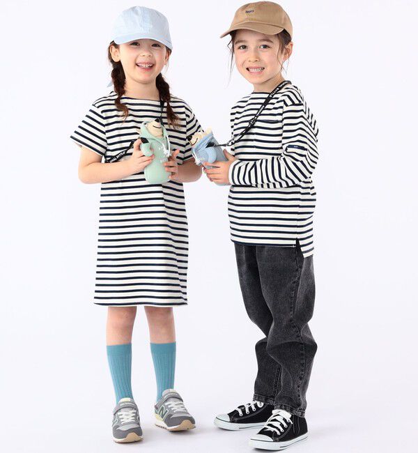 SHIPS KIDS「SHIPS KIDS:100～130cm / ボーダー ワンピース」|ワンピース|