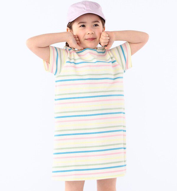SHIPS KIDS「SHIPS KIDS:100～130cm / ボーダー ワンピース」|ワンピース|