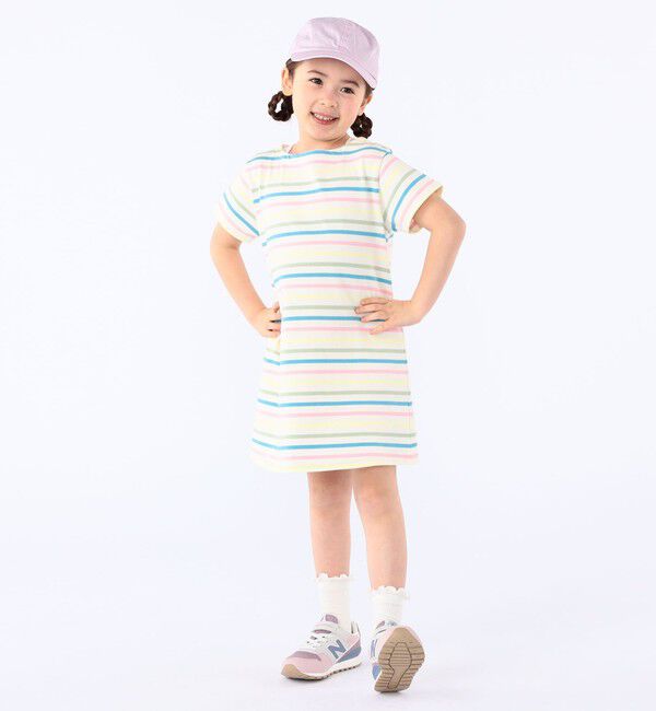 SHIPS KIDS「SHIPS KIDS:100～130cm / ボーダー ワンピース」|ワンピース|