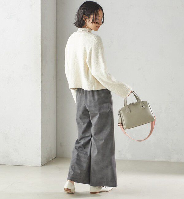 SHIPS for women「〈手洗い可能〉ミックス ツイード ショート ジャケット」|カーディガン|